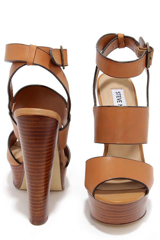 Sexy Tan Heels - Platform Heels - Platform Sandals - $109.00