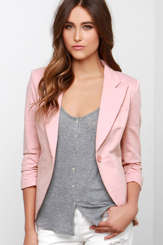 Cute Blush Blazer - Pink Blazer - Women's Blazer - $57.00