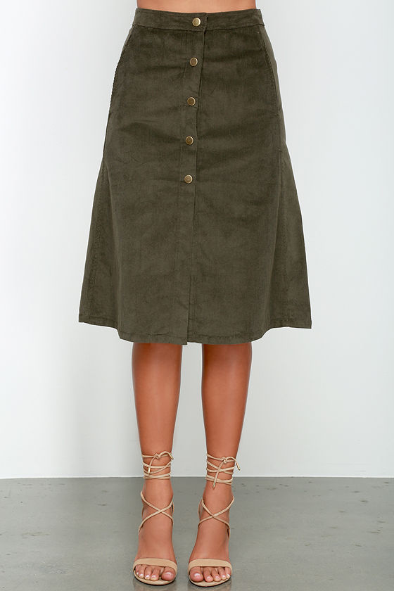 Corduroy Skirt - Skirts